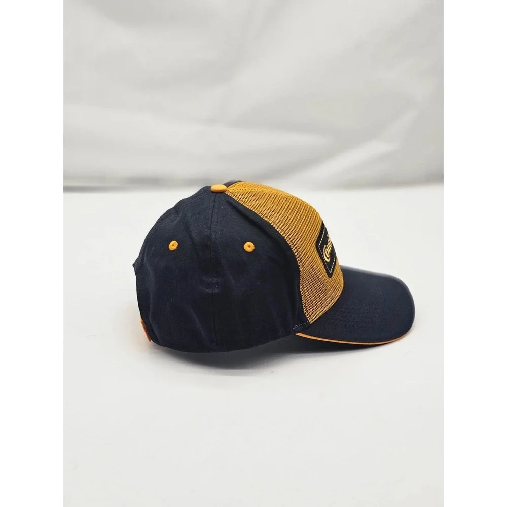 Continental Tires Hat Cap Black Yellow Mesh Adjustable Racing Tire Yellow OSFA - Picture 2 of 5